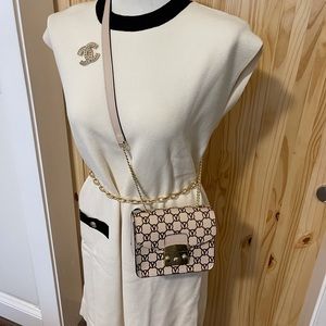 Valentino (Mario Valentino) Bijou Monogram Crossbody leather mini/small bag. NWT